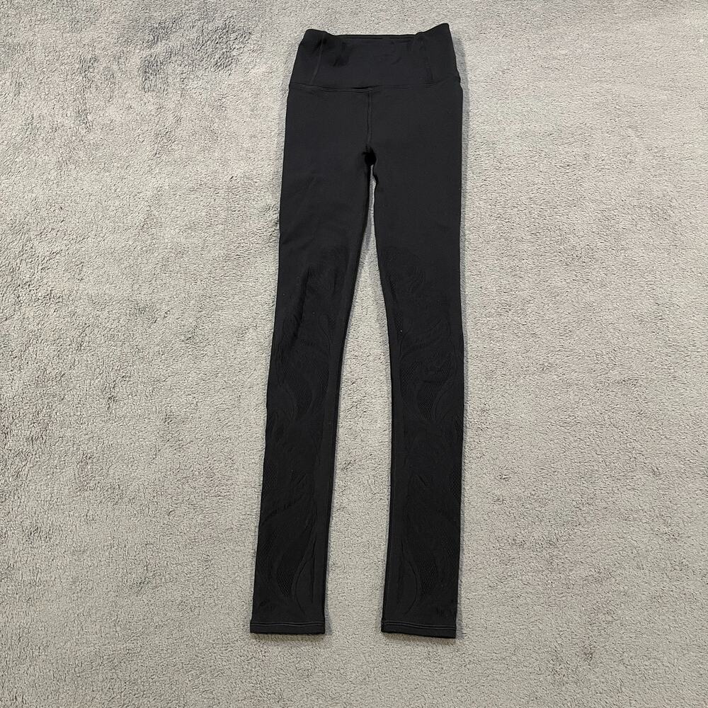 Lululemon Align Nulu Black Workout Yoga High Rise 25" Leggings Women's Size 2